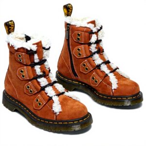 Dr. Martens 1460 Lace To Toe Fur Lined Nappa Leather Lace Up Boots bootsFemme