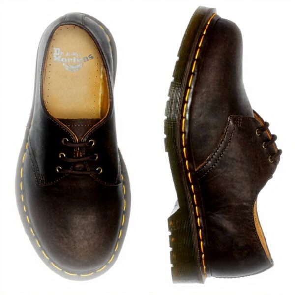 Dr Martens 1461 PW Chaussures ville homme cuir marron