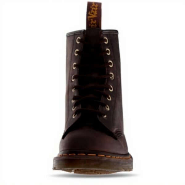 Bottes Rangers Dr Martens Femme Cuir Gaucho Brun 8 œillets