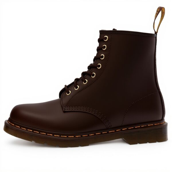 Bottes Rangers Dr Martens Femme Cuir Gaucho Brun 8 œillets