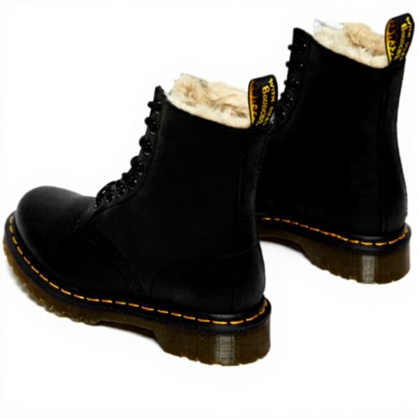 Bottes Dr Martens Rangers Femme Cuir Noir 8 œillets