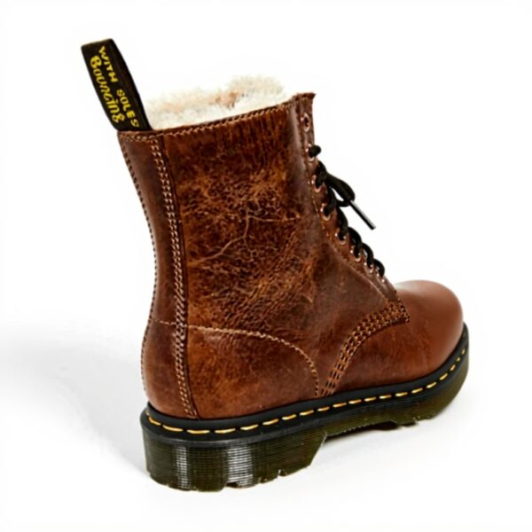 Bottes Dr Martens Serena femme beige 1460 cuir durable