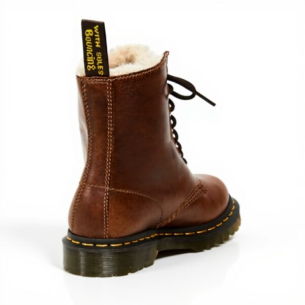 Bottes Dr Martens Serena femme beige 1460 cuir durable