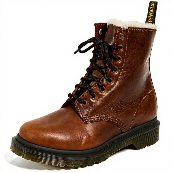 Bottes Dr Martens Serena femme beige 1460 cuir durable