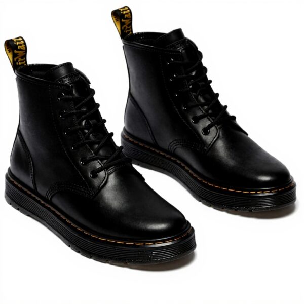 Dr. Martens Brookline Chukka Black Lusso Platform, 41 EU, Noir, 41 EU