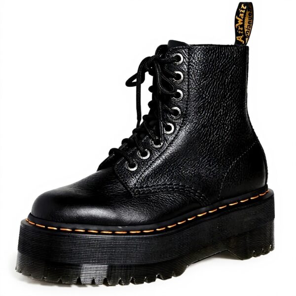 Dr Martens bottes bovver Femme cuir noir marron
