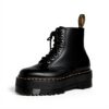Dr Martens bottes bovver Femme cuir noir marron