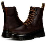 Bottes Dr Martens Bovver hiver cuir lisse mixte
