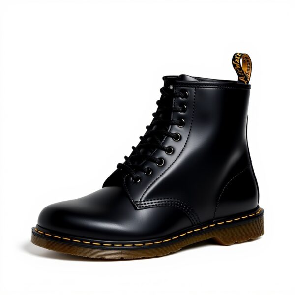 Bottes Dr Martens Femme 1460 Cuir Noir Confortable