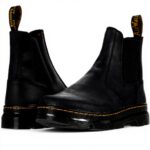 Bottes Chelsea Dr Martens Mixte Cuir Noir Taille 46