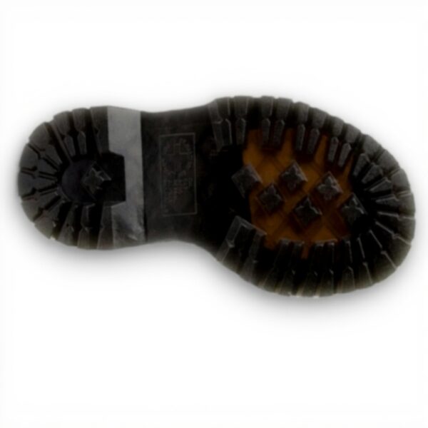 Dr. Martens Womens Platform Chelsea Boot, Black Polished Smooth Leather, Mid-Calf Combat Style